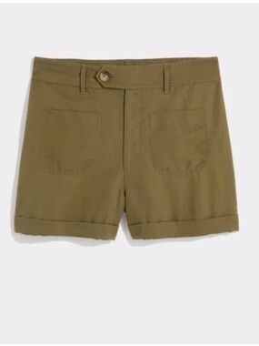 Vineyard Vines Olive Roll-Cuff 3in patch pocket Short